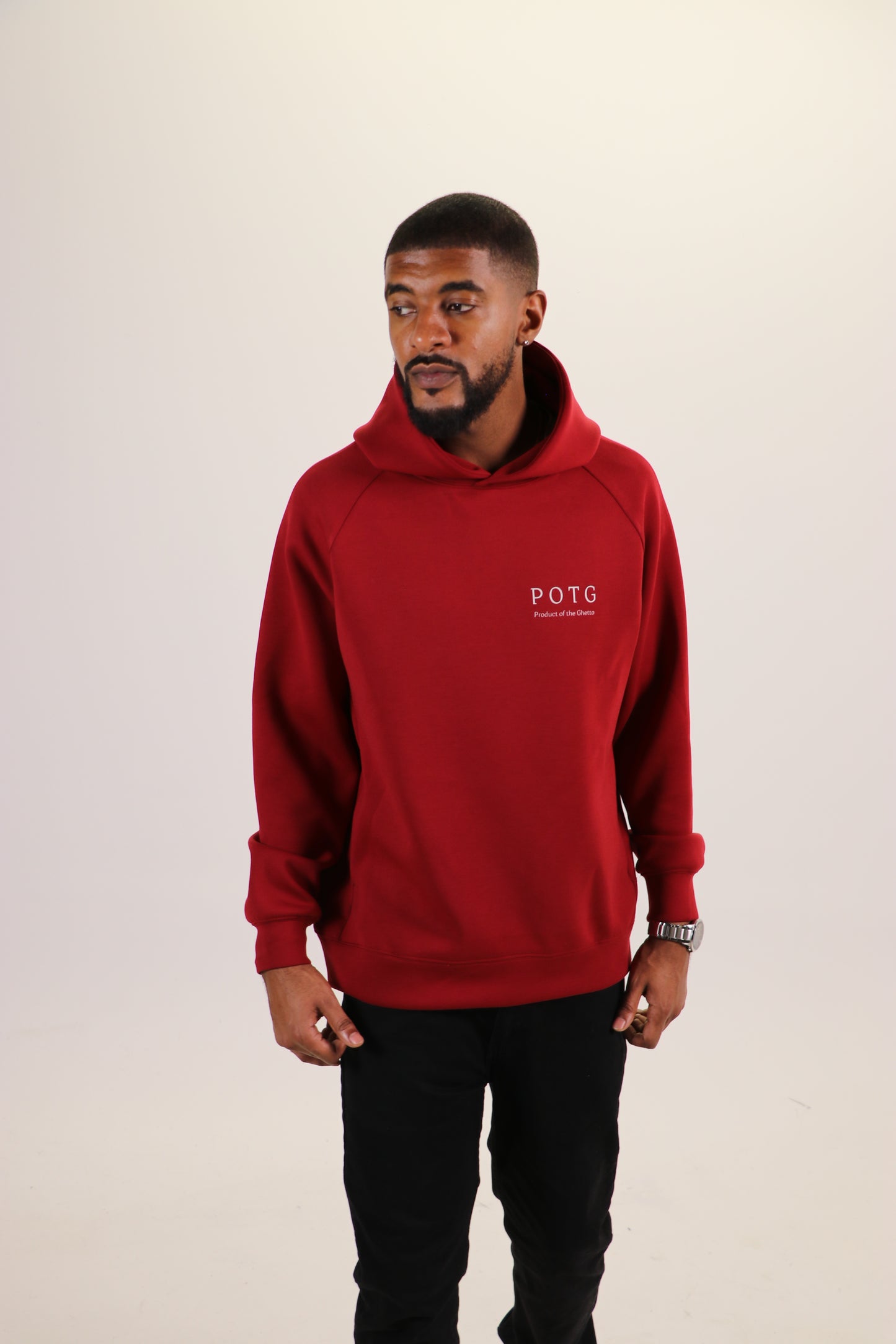 Sun Flower Reflection Maroon Pullover Hoodie
