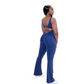 DARK BLUE SCRUNCH JUMPSUIT
