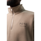POTG Beige Half-Zip Sweatshirt