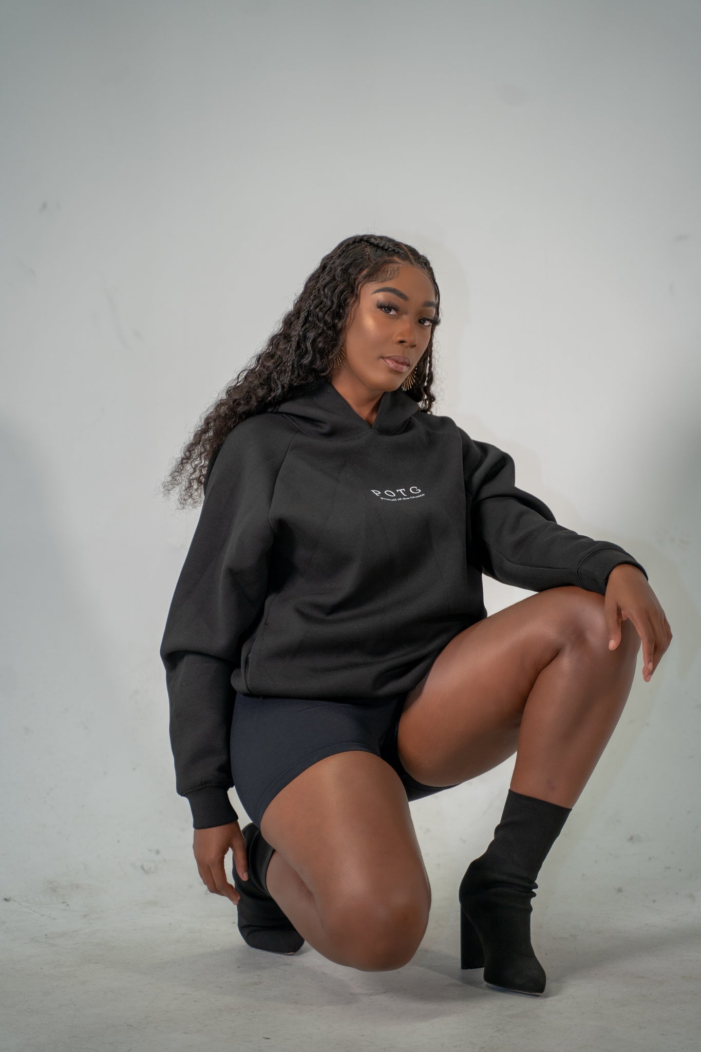 POTG Black Yoga Shorts