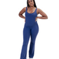 DARK BLUE SCRUNCH JUMPSUIT